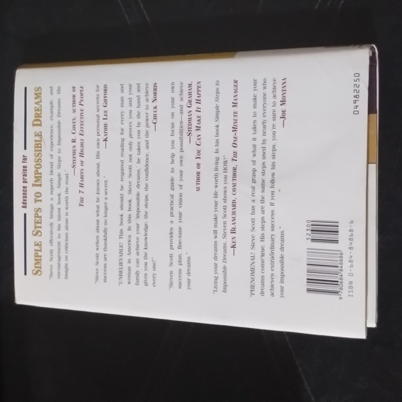 📙Steven K. Scott: Simple Steps to Impossible Dreams .New - Picture 2 of 2